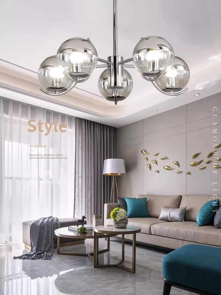 French living room pendant light, medieval Bauhaus dining room bedroom study, Nordic magic bean lighting fixture