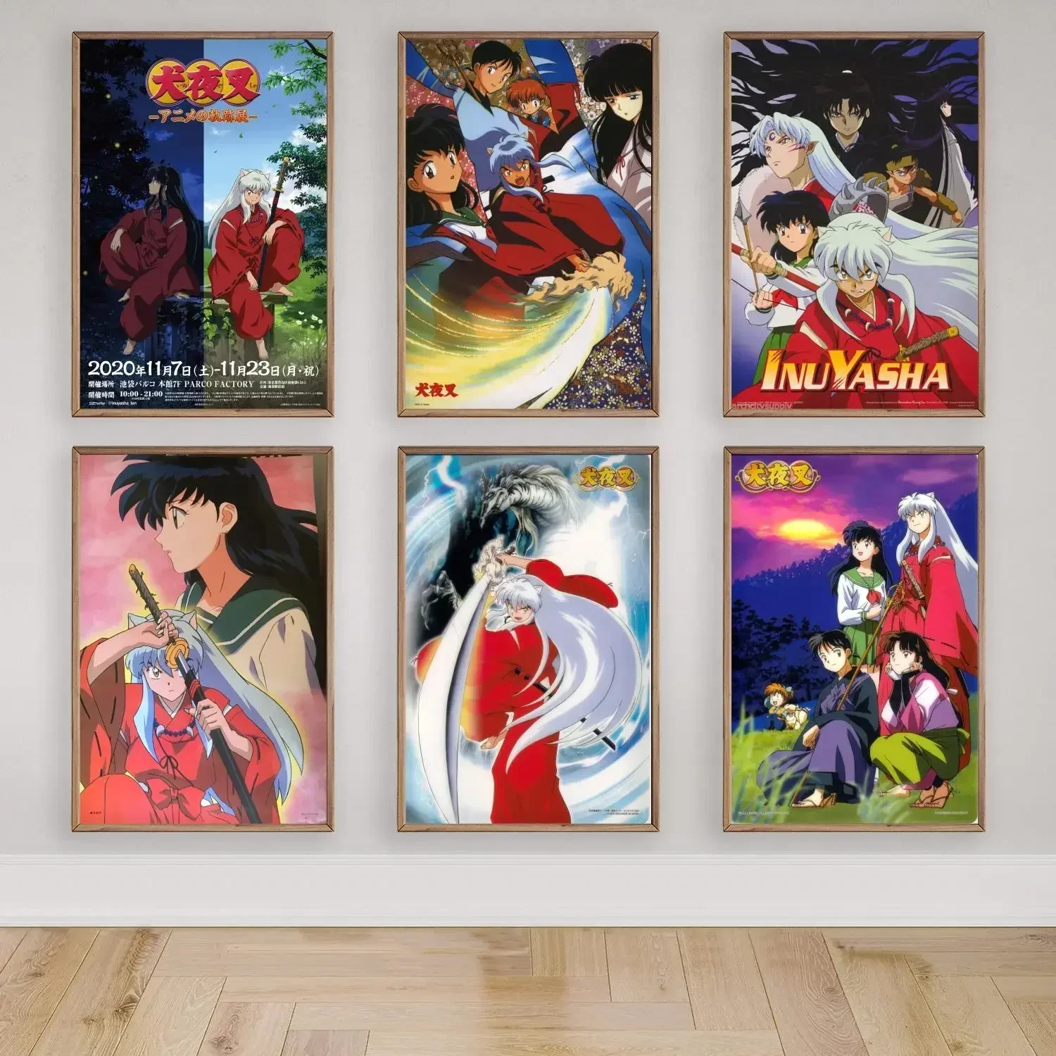 inuyasha Poster Prints Wall Art Canvas Painting Poster For Modern Family Living Room Home Decor