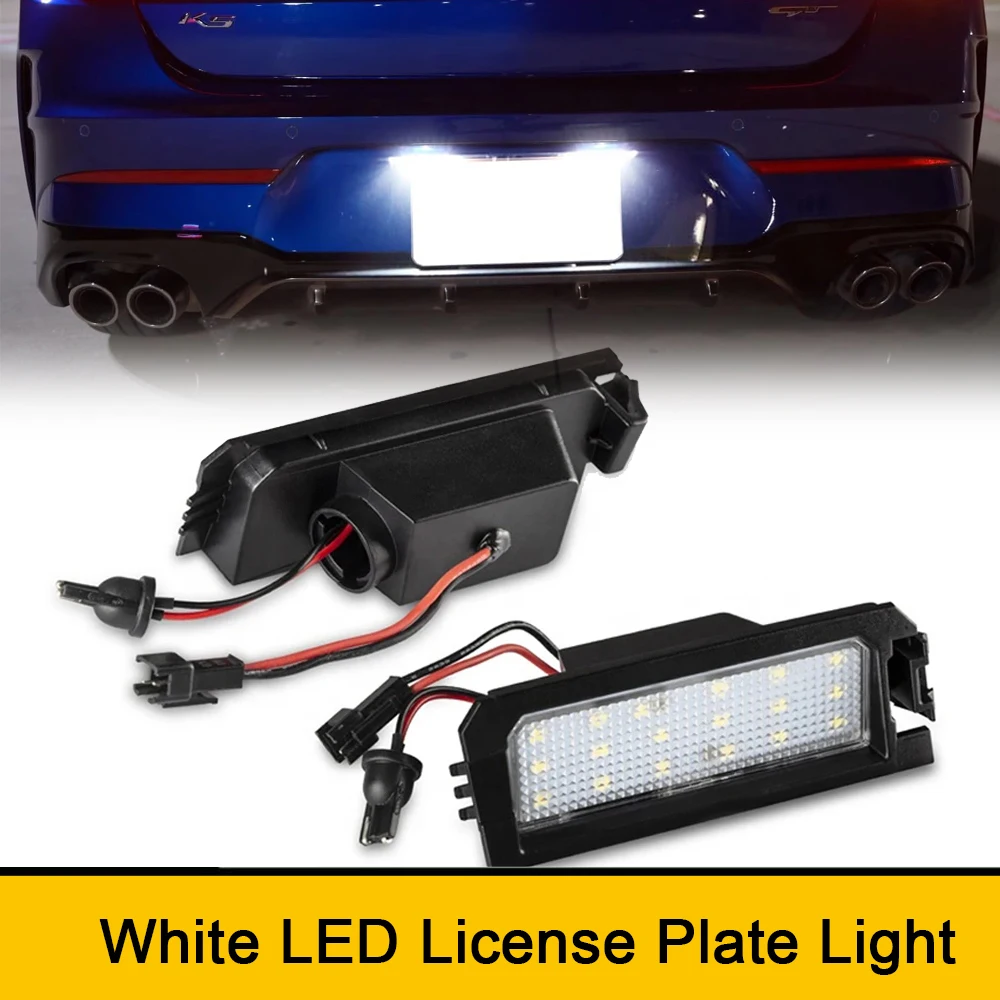 

Canbus LED Tail License Number Plate Lights For Kia K7 K5 Cadenza Niro Rio Hyundai Venue Tucson Veloster Sonata Elantra GT I30