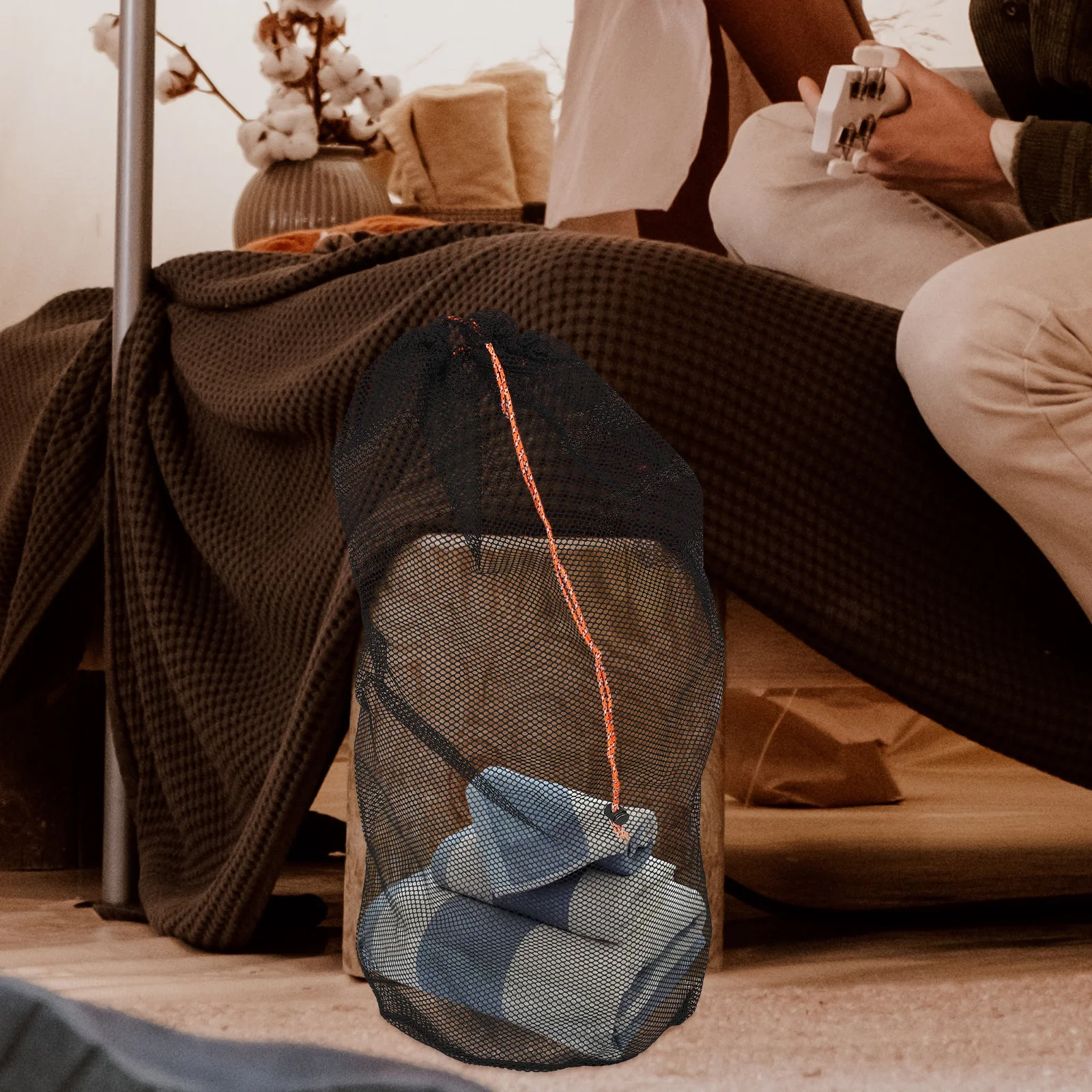 Hiking Gear Holder Large Drawstring Bag Camping Sleep Bag Storage Organizer Travel Stuff Sack Outdoor Accessory