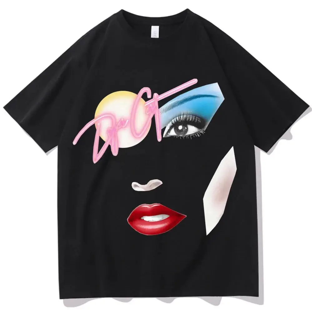 Y2k Hip Pop T-shirts Doja Cat Vie Serveren Gezicht T-shirt Man Vrouw Harajuku O-hals Casual Losse Shirt Gift Unisex
