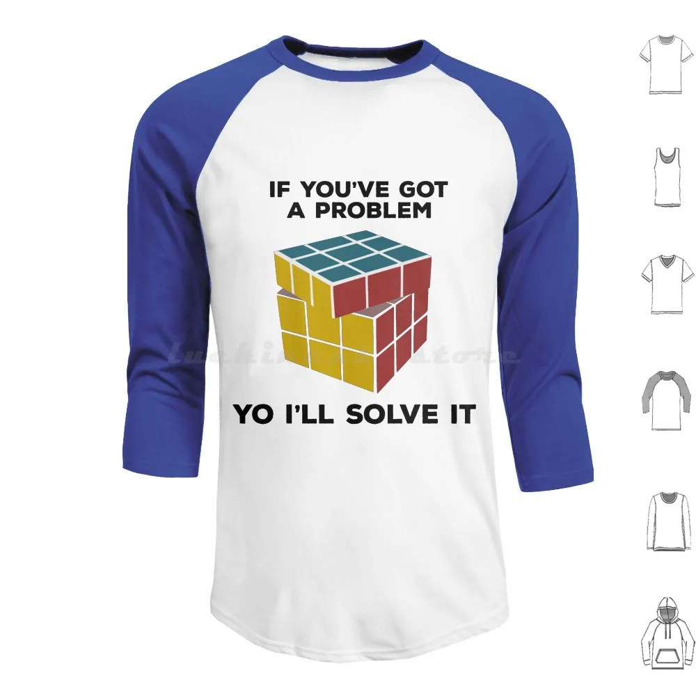 If You'Ve Got A Problem Yo I'Ll Solve It-Nostalgia Gift | Nerdy Puzzle Skills Hoodies Long Sleeve Puzzle Nerdy Skills