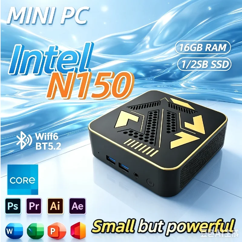 Pc Gaming Compact - Portable Mini PC Intel Core N150,
