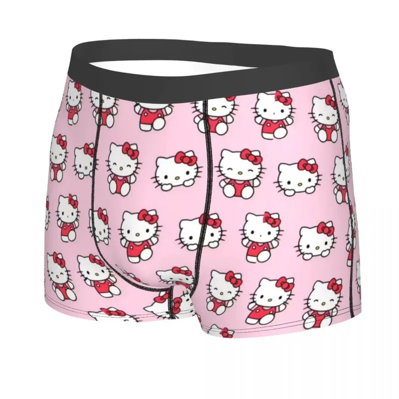 Hello Kitty Underwear Men Stretch Boxer Briefs Shorts Panties Soft Underpants For Male