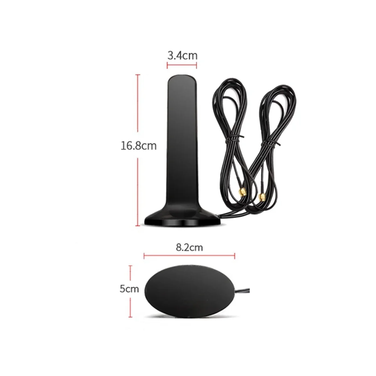 GSM 4G 5G Antenna 600-6000MHz 12DBi High Gain Omni Magnetic Base Aerial for CPE (SMA Male)