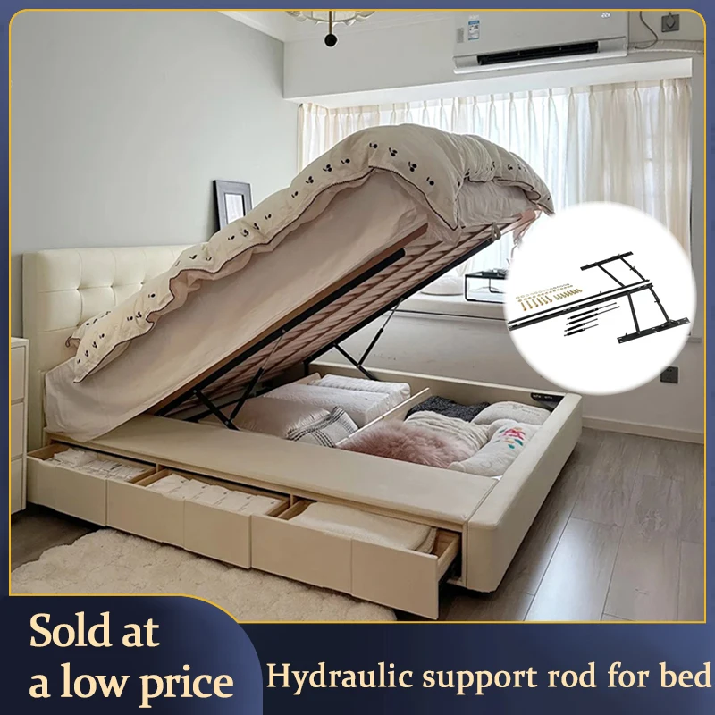 

Hydraulic Gas Spring Bed Lift Buffer Lifter For Tatami Bed Board Double Bed Home Use Durable Quiet Lifting Mechanism