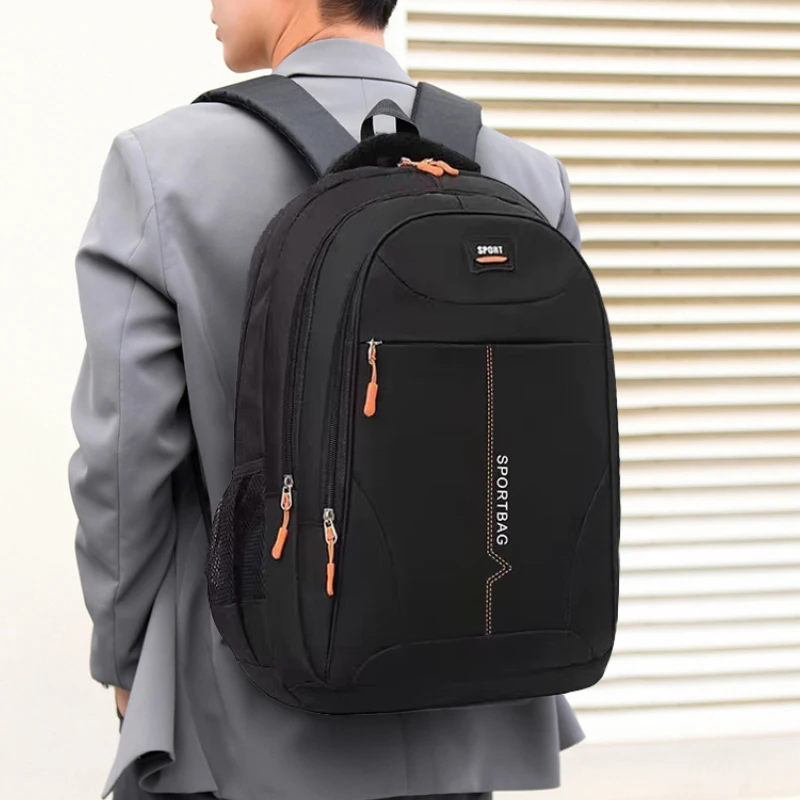 

Мужской рюкзак — большая вместимость, регулируемые лямки, несколько отделений, подходит для школы, путешествий и работы, поездов.