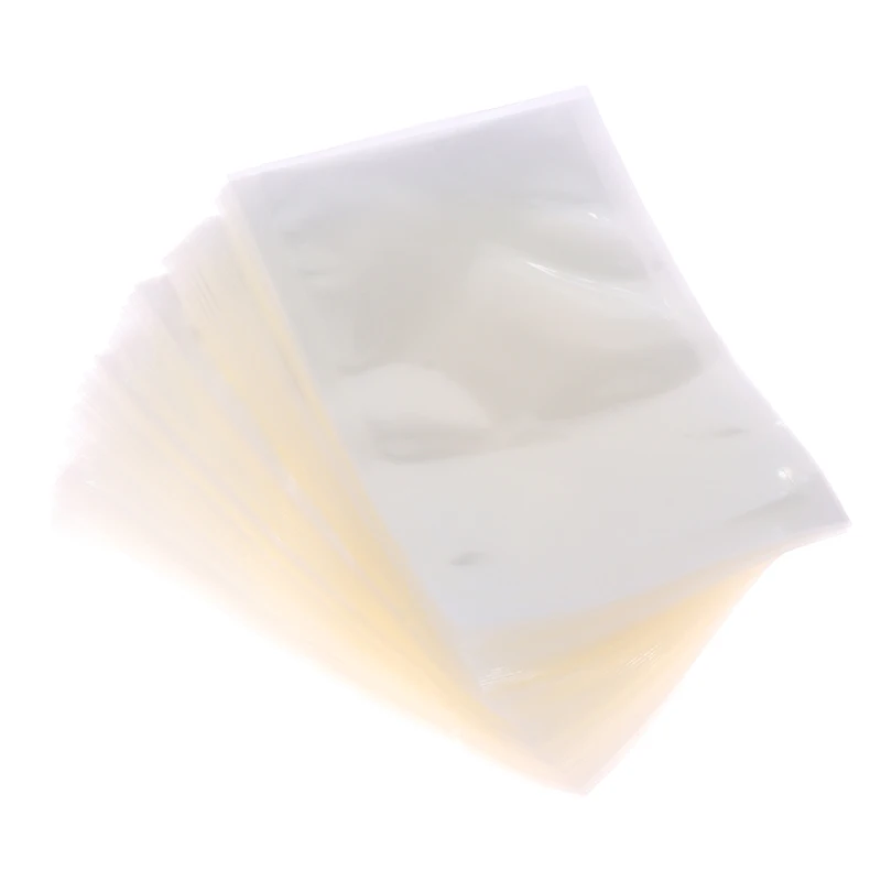 100 Pcs Thickened Nylon Glossy Transparent Food Bags ,Vacuum Compression Seal Packaging Bags