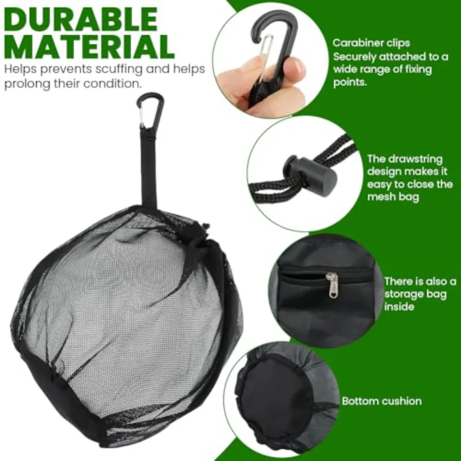 2 stks Enkele Bal BagMesh Draagtas Met Snelsluiting Enkele Mesh Bal Tas Trekkoord Sling Back Bag Basketbal Tas Voor