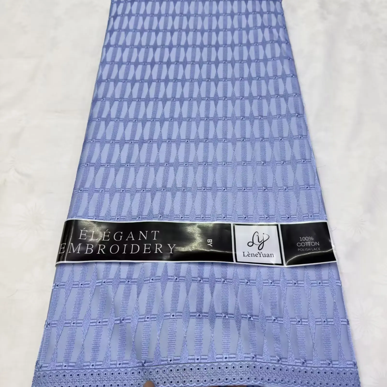 5yards DuBai African dry swiss Lace African Atiku Fabric High Quality Swiss Voile Polish Lace embroidey Fabric for Men and Women