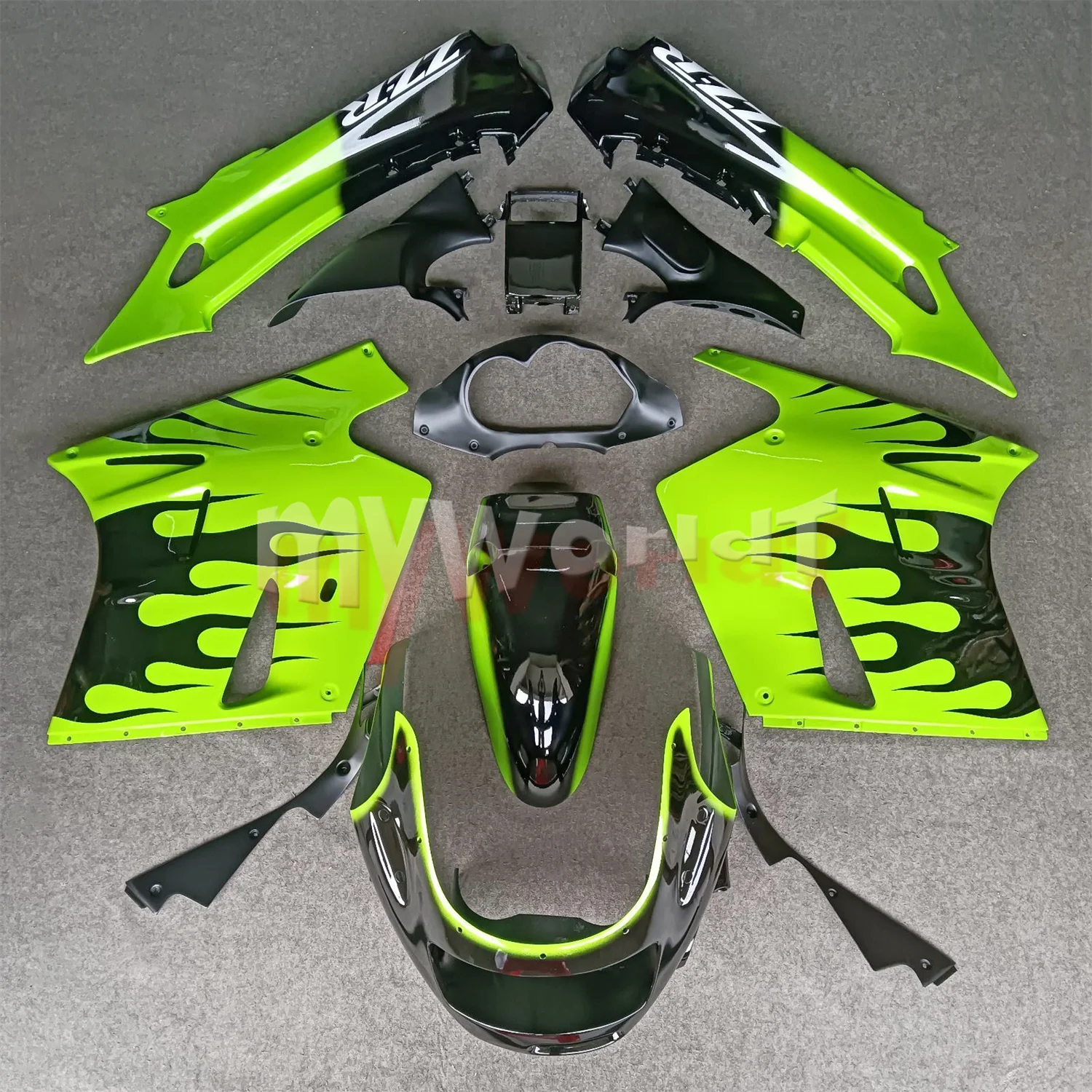 

Fit For Kawasaki Ninja ZX-11 ZZR1100 C 1990 - 1992 Fairing Bodywork Kit Panel Set ZX11 ZZR 1100 ZZR1100C 1991 90 91 92