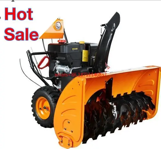 

Push Full Gear Gasoline Snowplow 6.5 HP Snow Throwing Machine Snow Road Snow Removal Machine