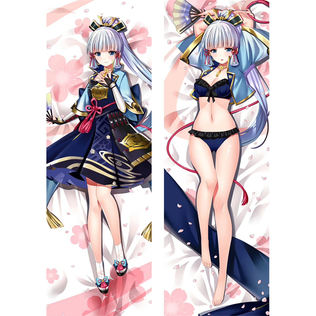 

Dakimakura Genshin Impact Kamisato Ayaka Full Body Pillow Case Otaku Pillowcase Game Throw Cushion Cover Bed Decor Gift