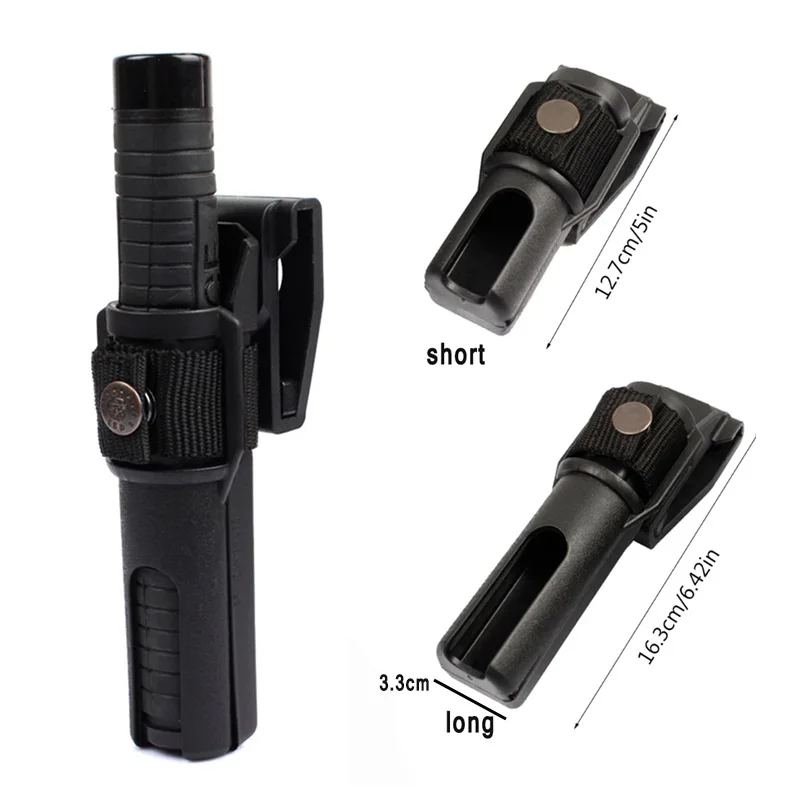 Tactical Baton Holder Pouch Case 360 Degree Rotating Military Baton Holster Police Duty Belt Baton Open Top Waist Carry