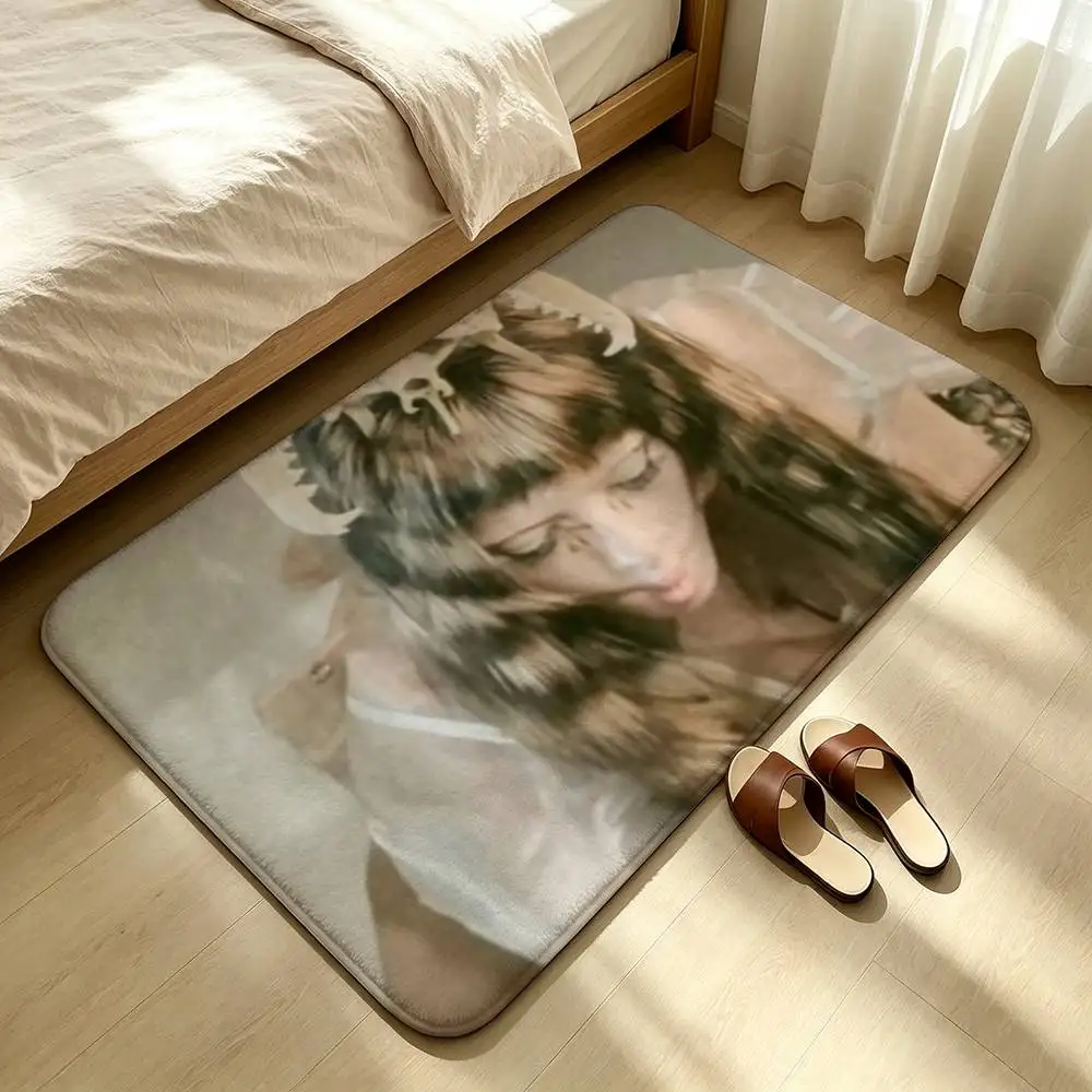 Singer M-Melanie Martinez H-HADES THE SACRIFICE Shower Room Absorbent Small Floor Mat Soft Comfortable Decorative Foot Mat