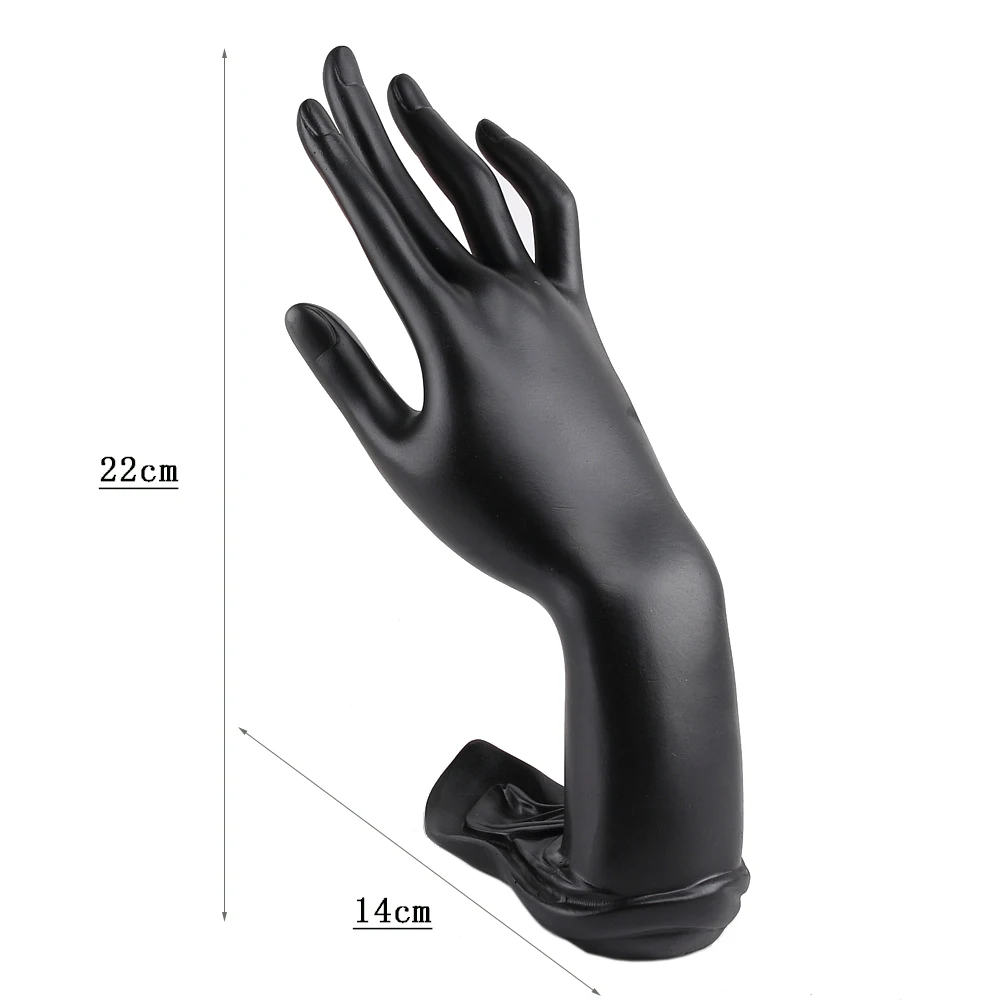 الراتنج مجوهرات عرض موقف لوتس اليد إصبع شكل قفاز حلقة سوار قلادة حامل الرف #2