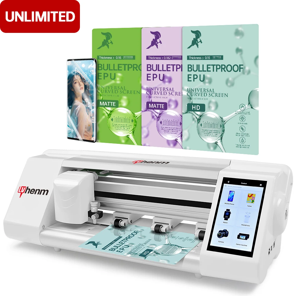 Unlimited HD TPU Hydrogel Film Making Machine Screen Protector Cutter Plotter Mobile Phone Skin Hydrogel Cutting Machine
