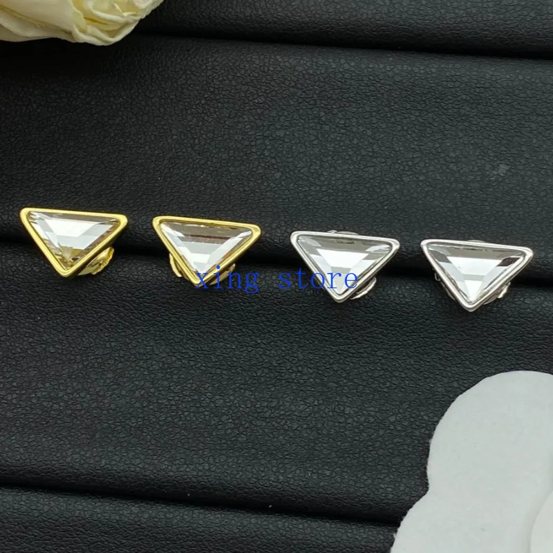 2024 Fashion New Style Classic Geometric Cutting Crystal Inlaid Women's Earrings