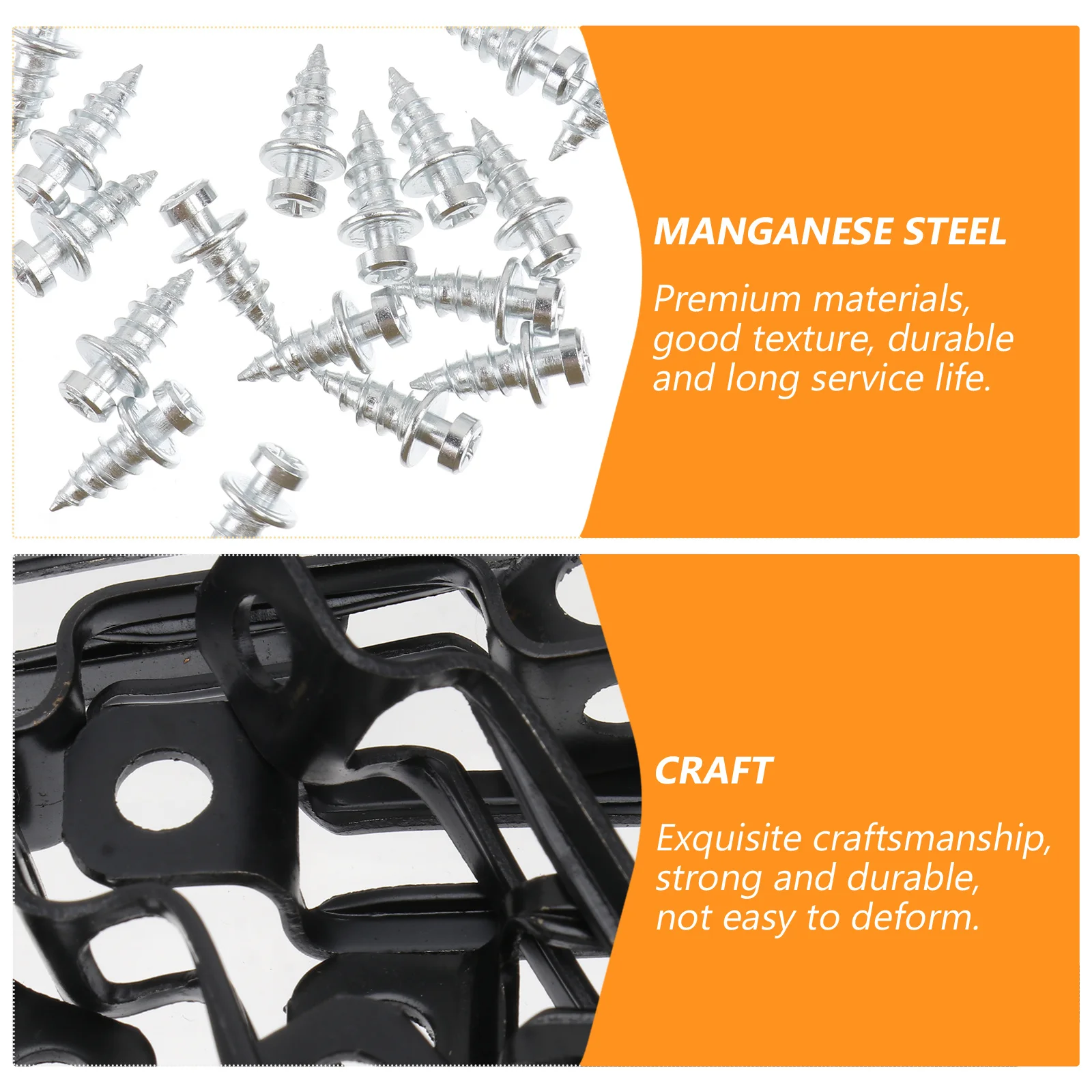 

50Sets Manganese Steel Furniture Connectors Durable Cam Lock Parts Galvanized Fixing Screws for Wardrobes Bookshelves Cabinets