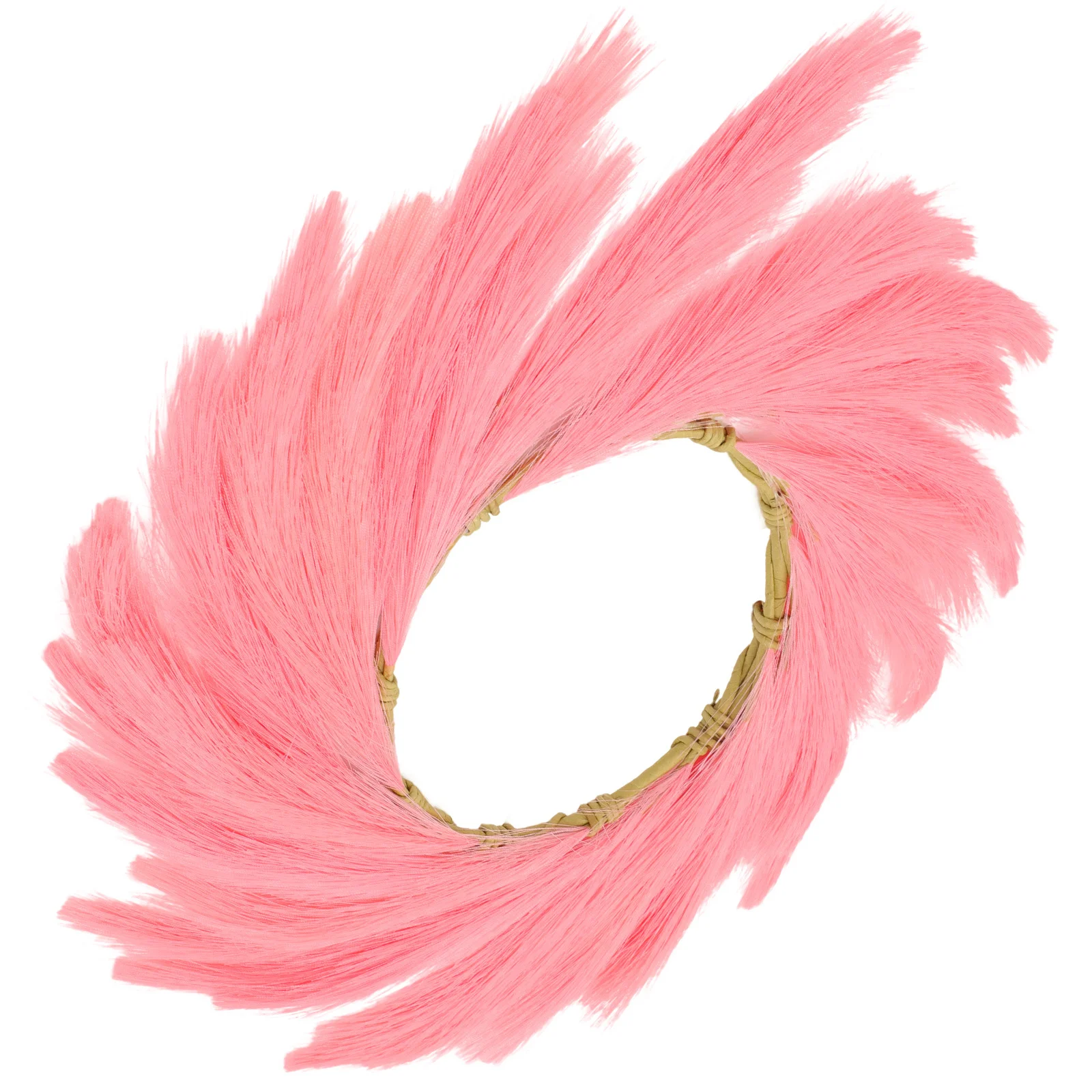 محاكاة بامباس العشب إكليل الفراغميت الاصطناعي ديكور الباب الأمامي تسجيل المنزل حلية لا سقي الحاجة فراغميتس إكليل