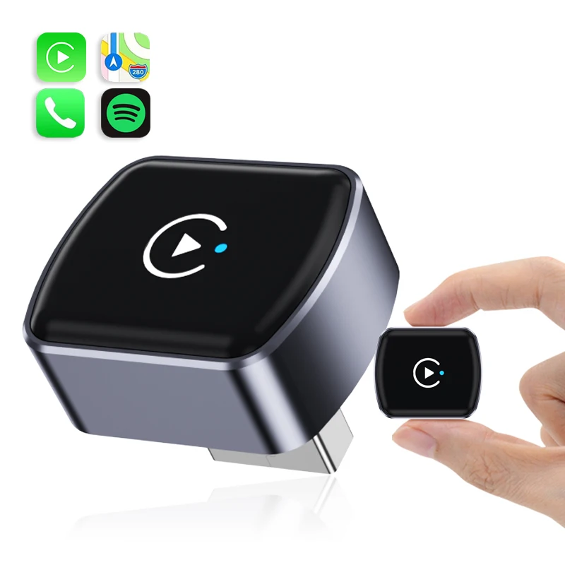 

Автомобильный адаптер CarPlay для iOS: Быстрое автоматическое подключение, мини-USB-донгл для Apple CarPlay, беспроводной адаптер