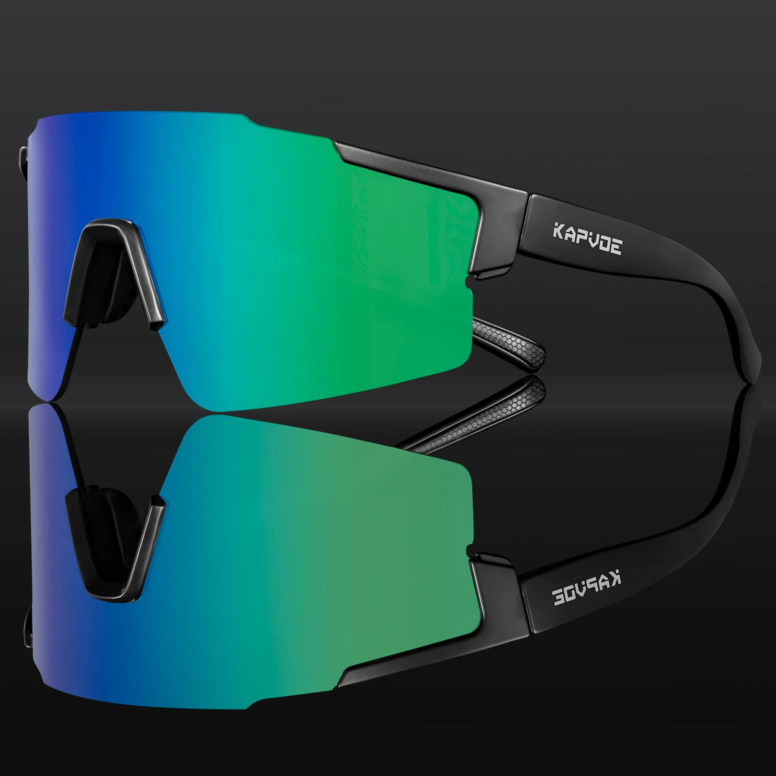 نظارات شمسية لركوب الدراجات بدون إطار من Kapvoe للرجال، نظارات ركوب الدراجات الهوائية للنساء، نظارات رياضية خارجية للطرق الجبلية #1