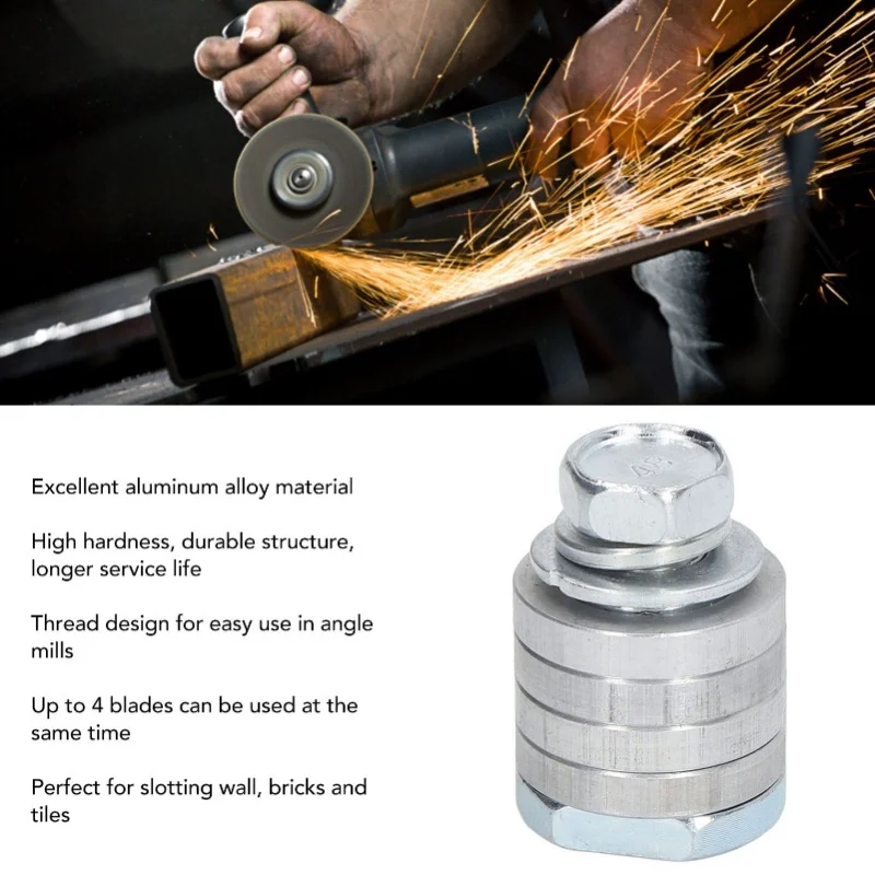 Angle Grinder Adapter Kit Variable Slotting Grooving Machine Conversion Head Power Tool Accessories M14