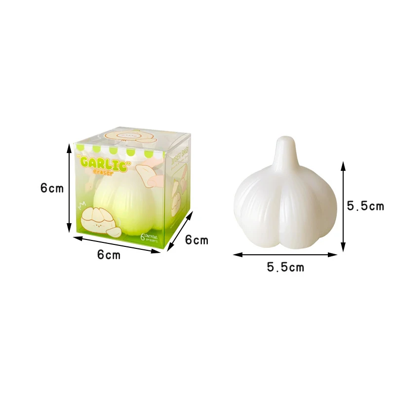 Kawaii جميل الثوم المطاط ممحاة مضحك الإبداعية ممحاة الكتابة الرسم محايات اللوازم المكتبية طالب القرطاسية الهدايا #5