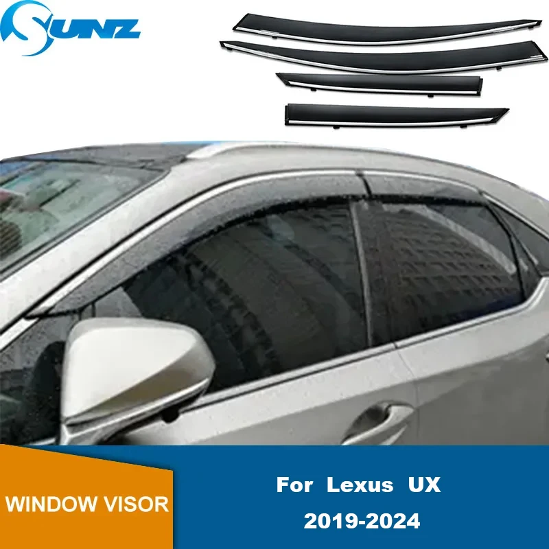 Sun Rain Guard Deflector For Lexus UX UX200 UX250H UX260H UX300E 2019 2020 2021 2022 2023 2024 Car Exterior Visor Window Visor