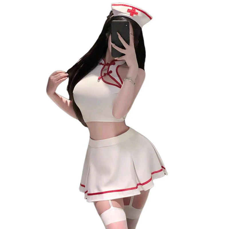 

Anime Girl Cheongsam Chinese Style Nurse Uniform Outfit Halloween Cosplay Costume Maid Nightdress Party Club Clothing New
