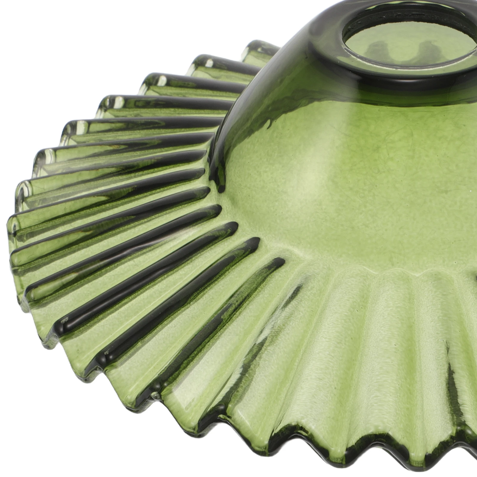 

Темно-зеленый стеклянный абажур, выдувный вручную, подвесной светильник, цветочный абажур, декоративная потолочная крышка, отверстие 35 мм