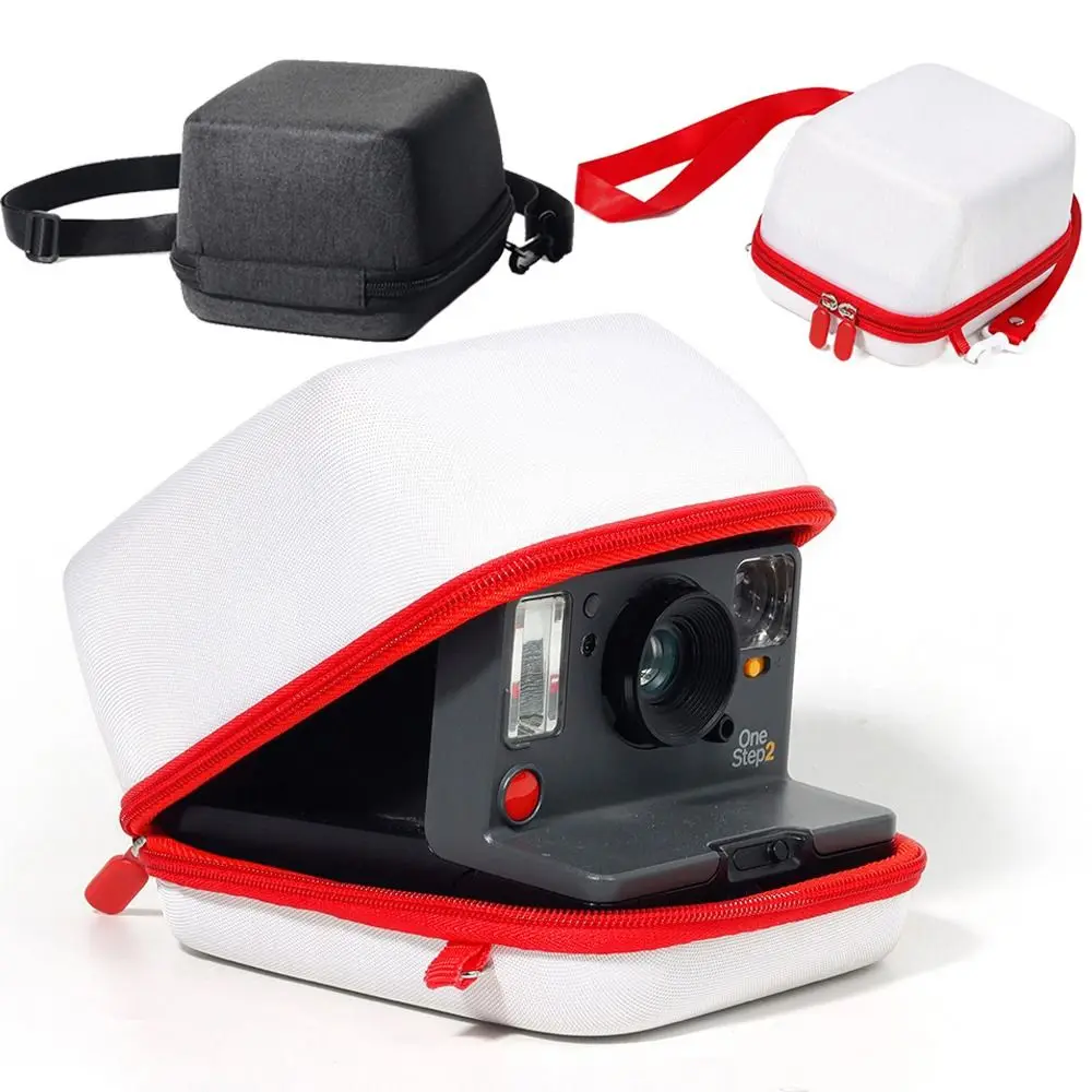 Universal Instant Camera Storage Bag Shockproof EVA Protective Cover Adjustable Strap for Polaroid GO/One Step 2/NOW+