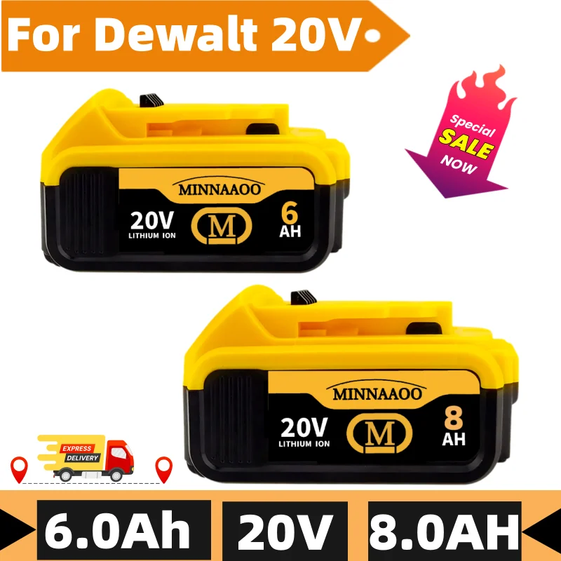 

For DeWalt battery, 20V, 6AH, 8AH,rechargeable lithium ion battery, DEWALT, DCB115, DCB118, DCB205.DCB200.DEWALT tool battery