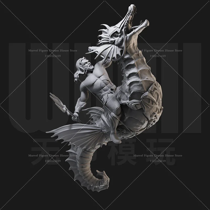 1/24 1/18 مقياس آرثر أكوامان ميرا أكواومان أتلانتس الملك الملكة الجارديان لتقوم بها بنفسك الذاتي تجميعها GK ثلاثية الأبعاد الراتنج غير معلمة دمية #5