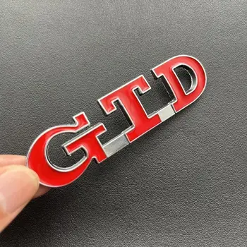3D kovová písmena GTD s písmeny na zadní stranu kufru auta, emblém pro Volkswagen VW Golf 7 6 5 4 GTI, nálepka MK2 MK4 MK5 MK6 MK7, příslušenství 8 nejlepší prodej Emblém VW Golf MK2 - №3