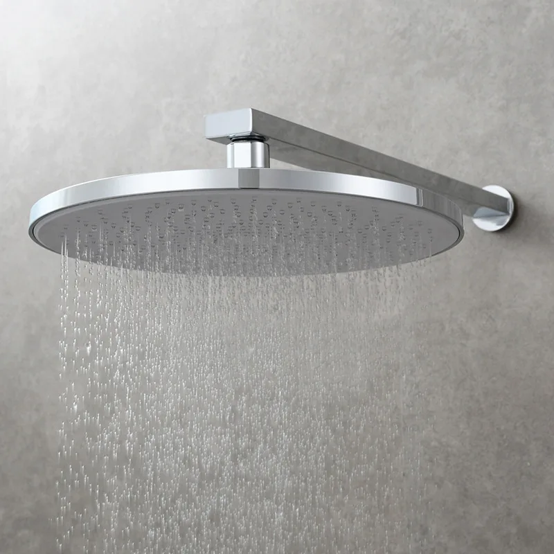 White 10 Inch Shower Accessories Bath Shower Head Chuveiro Salle De Bain High Pressure Water Saving Showerhead Bathroom Faucet