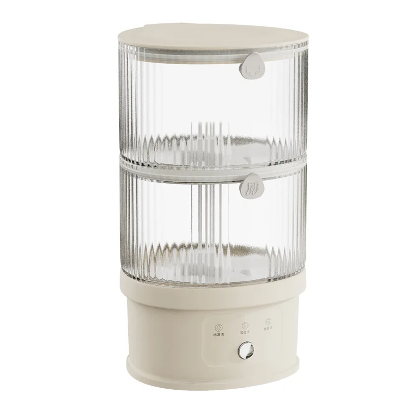 كوب غسيل لاسلكي بحوض مزدوج، غسيل منفصل، جوارب داخلية، لا حاجة للتركيب، شحن USB محمول