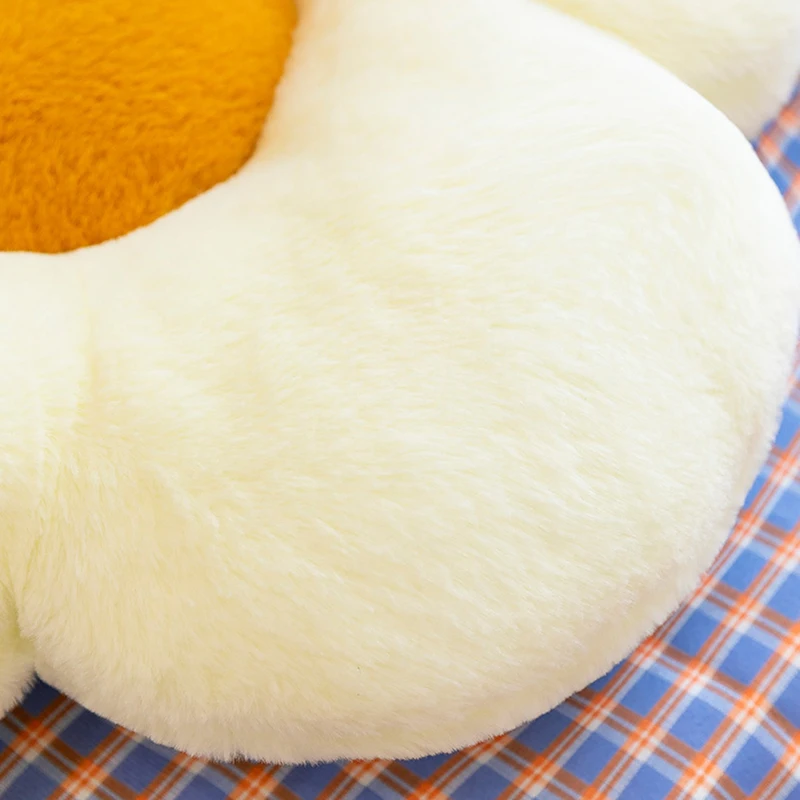 Cojín de felpa con forma de flor para silla, almohada suave con diseño de girasol, ideal para decoración del hogar, sofá, sala de estar y dormitorio, ideal para regalo de cumpleaños