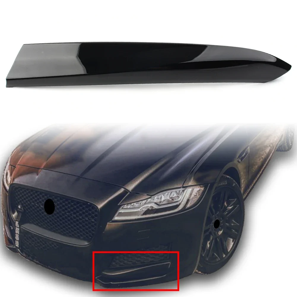 Left Side Car Front Bumper Grille Gloss Black Insert Cover Trim Decoration For Jaguar XF 2016 2017 2018 2019 2020 ABS Plastic