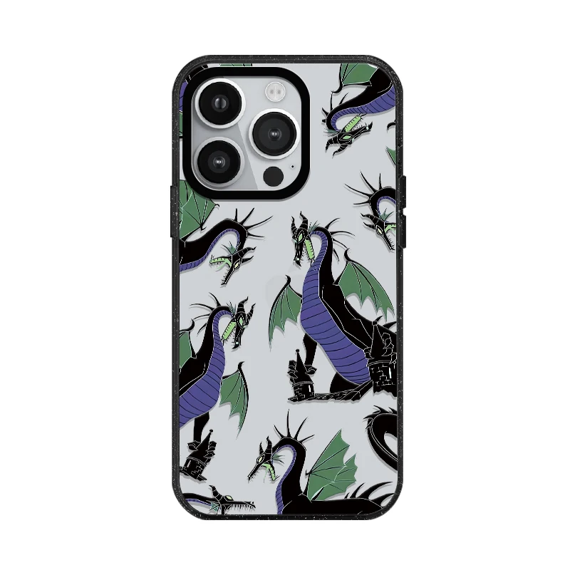 Disney Villain Evil Queen Maleficent Cruella Black Dragon Acrylic Phone Case With MagSafe For iPhone 16 1514 13 1211Pro Max Plus