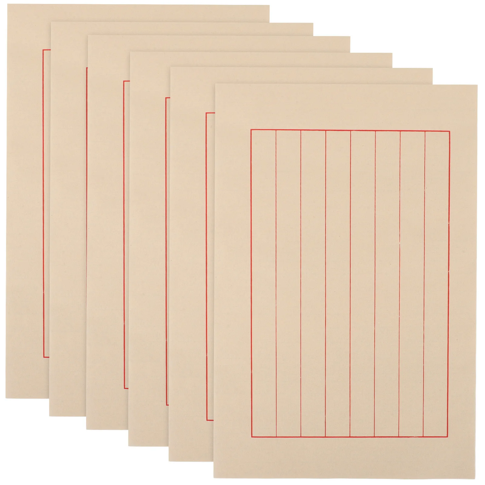 50 ورقة سميكة من ورق الأرز للخط الصيني على الطراز العتيق لممارسة الخط ومستلزمات الكتابة الفنية #2