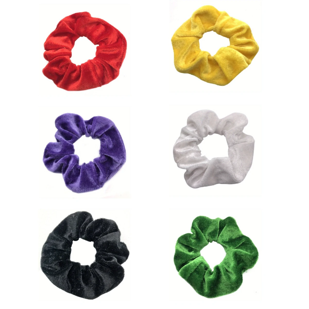 

10 Pcs/bag Fluffy Solid Hair Scrunchies for Women Girl Soft Plush Rubber Band Elastic Tie Hair Accessories Fake Fur Elastic Band