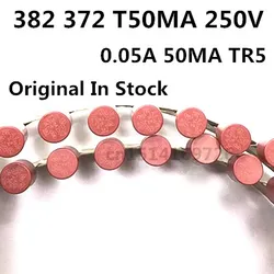 Original 5pcs / 372 382 cylindrical fuse TR5 250V 50mA  T50MA 0.05A