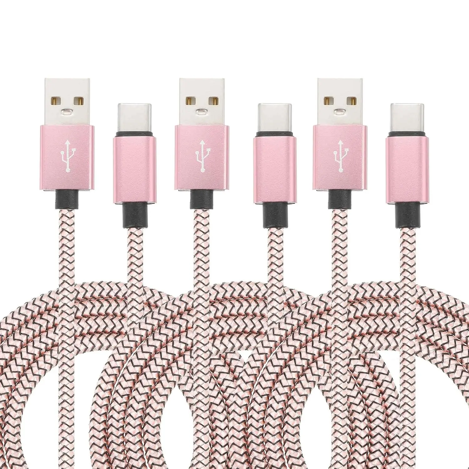 

USB Type C Charger Cable, 1pcs 2.4A Type-C to USB A Braided Charging Cord Data Transfer Cable