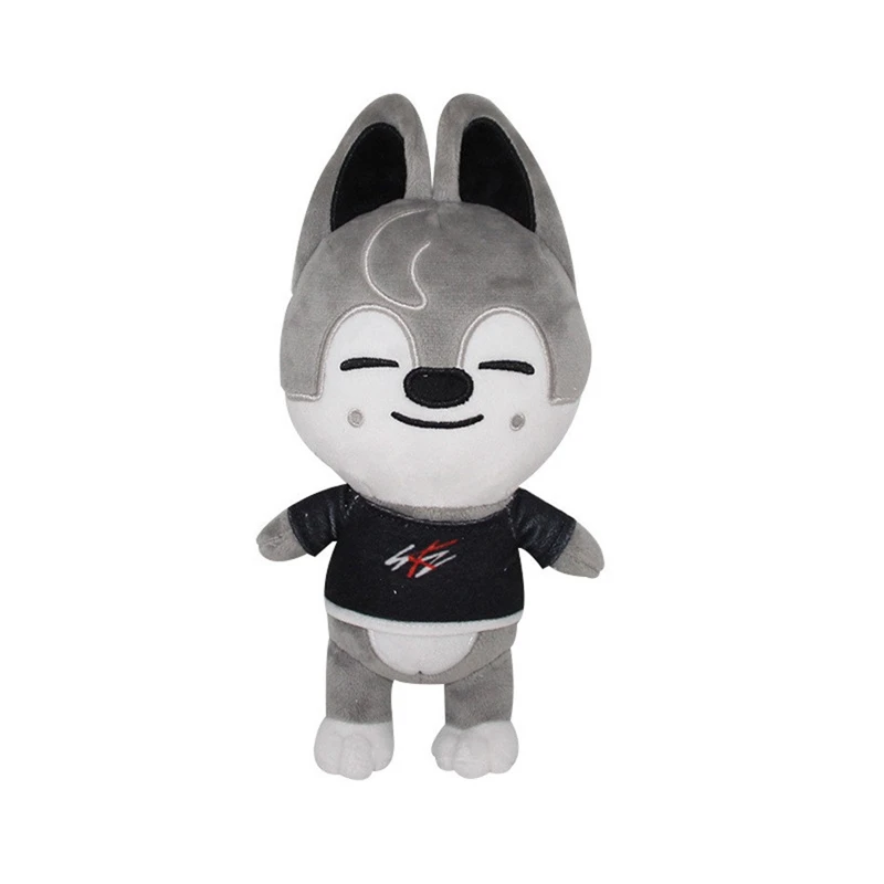 Skzoo Plush Toys 20cm Stray Kids Plush Wolf Chan Cartoon Stuffed Animal Plushies Doll Cute Companion for Kids Adults Fans Gift