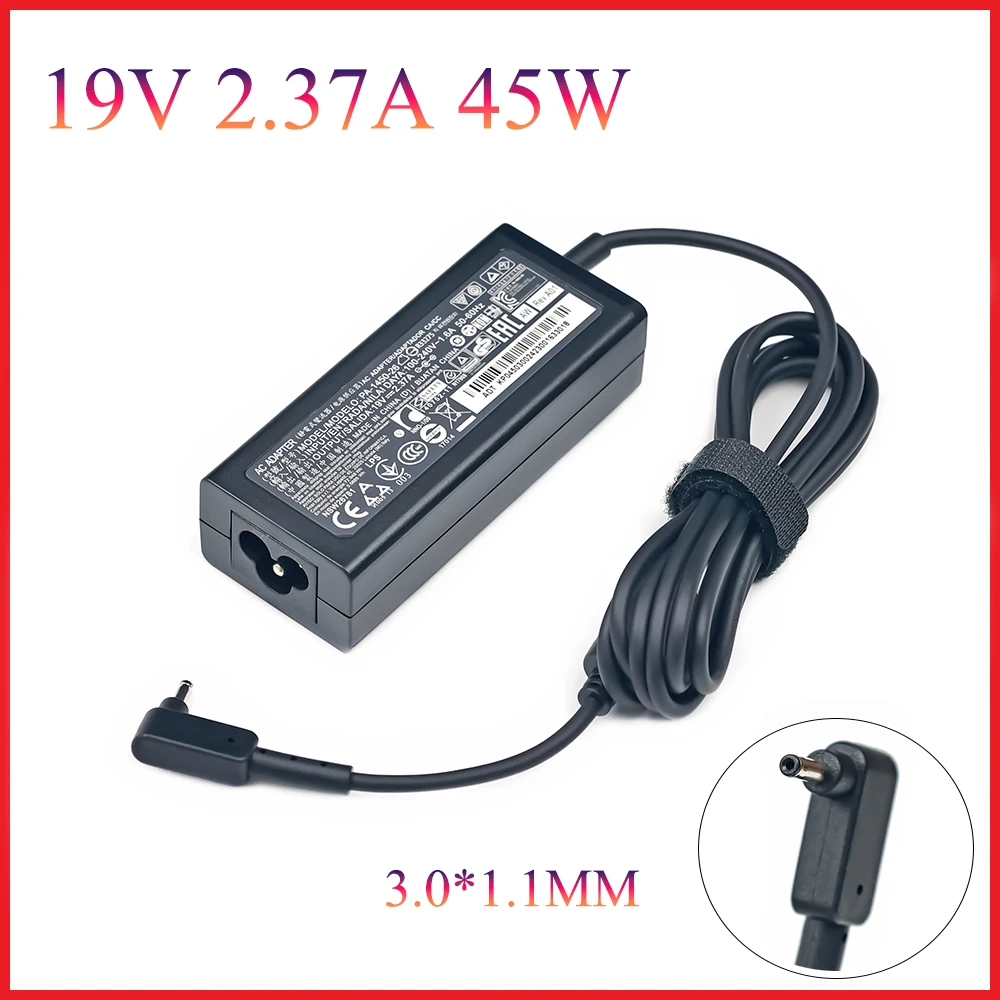 

19V 2.37A 45W Laptop Charger AC Power Adapter For Acer Spin 1 SP111-32N 3 SP314-51 SF113-31 SF114-32 Swift 5 SF514-52T