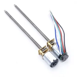 Threaded Screw Long Shaft N20 DC Gear motor 3V 6V 12V M4 100MM Magnetic Encoder DIY Model smart robot Door lock motor 30-600RPM