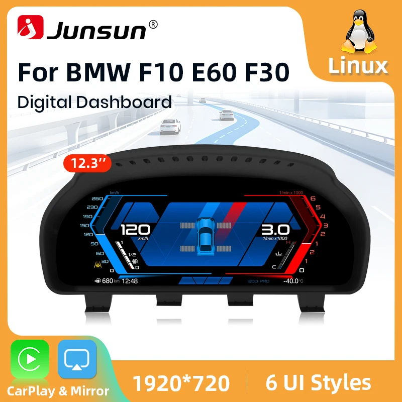 Brezžični CarPlay avtoradio za BMW s spletnim zaslonom