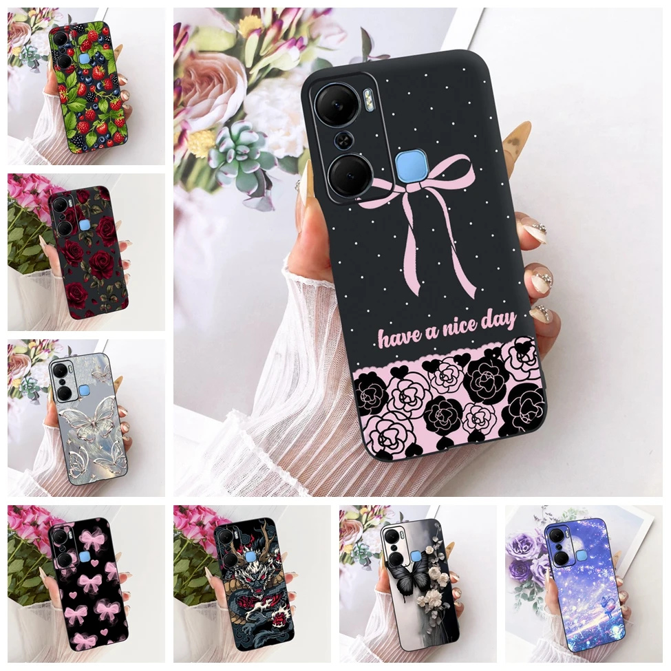 Funda para Infinix X668C, Funda para Infinix Hot 12 Pro, Funda de silicona con diseño de gato, divertida y pintada, para Infinix Hot 12 Pro