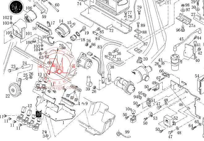 for 0009731315 Applicable Linde forklift starting relay 12V4 foot 350-351-352 Original HD4195C